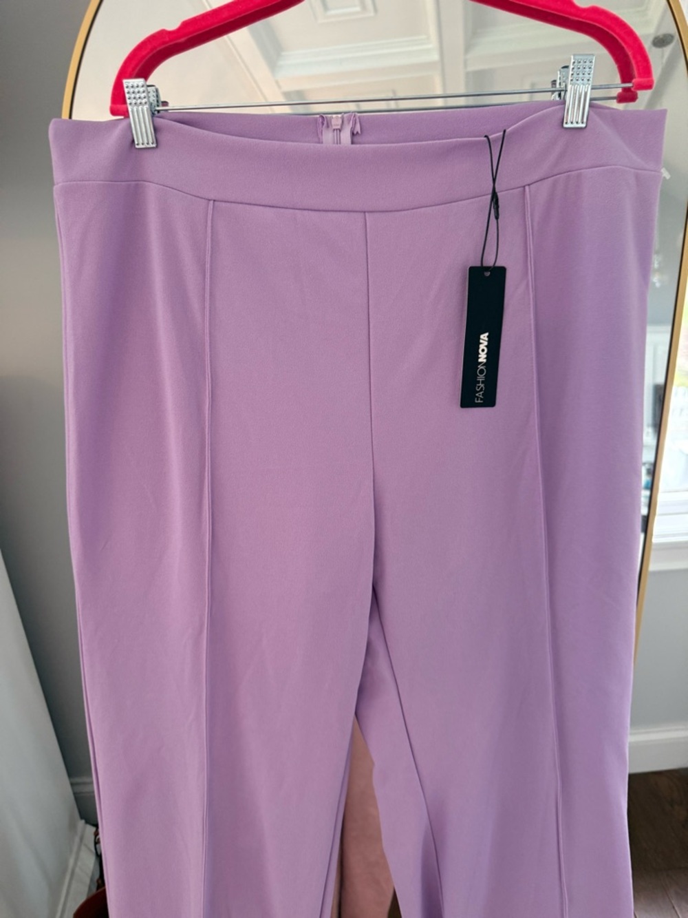 Fashion Nova Lavender Wide-Leg Pants 3X BNWT - Picture 2 of 6